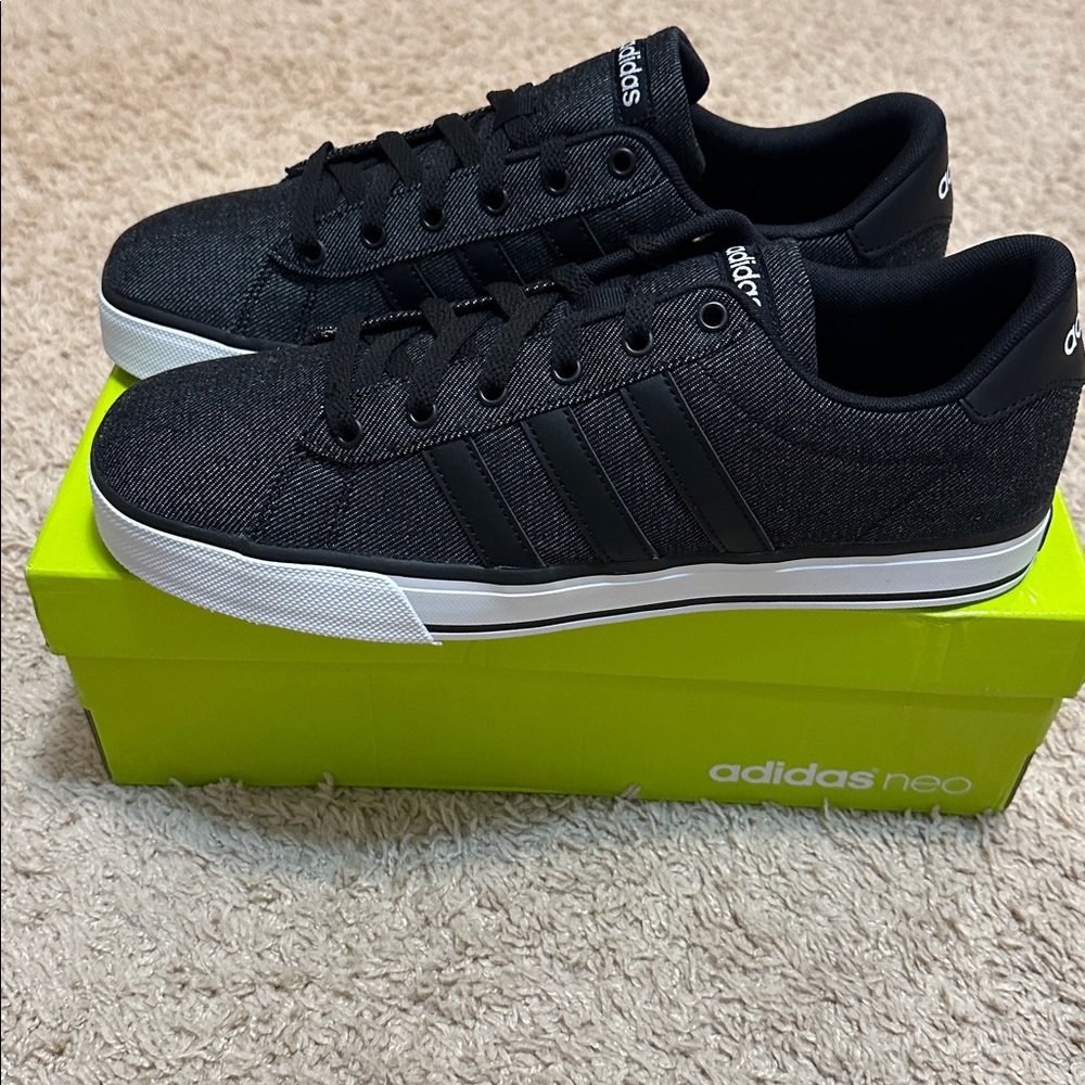 Adidas Neo Charcoal and Black Sneakers